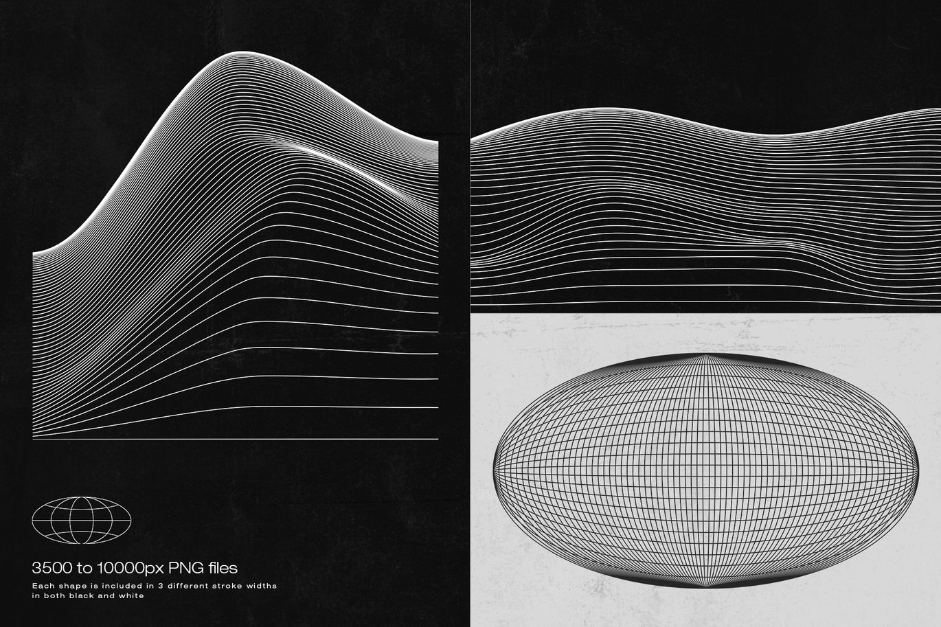 Wireframe Topo Elements Vectors（429836）